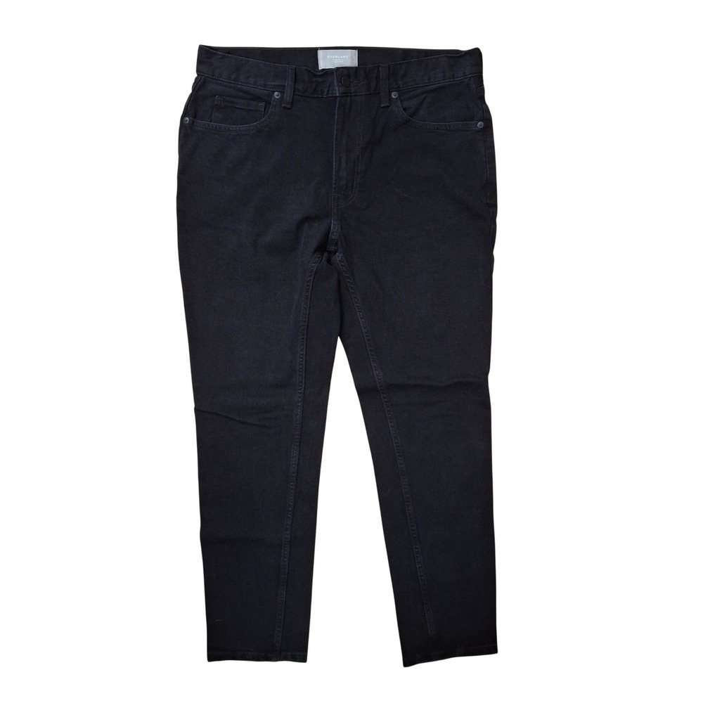 Everlane Mens Slim Fit Jean Organic Cotton Black Denim Pants 32 x 30 - Picture 2 of 4